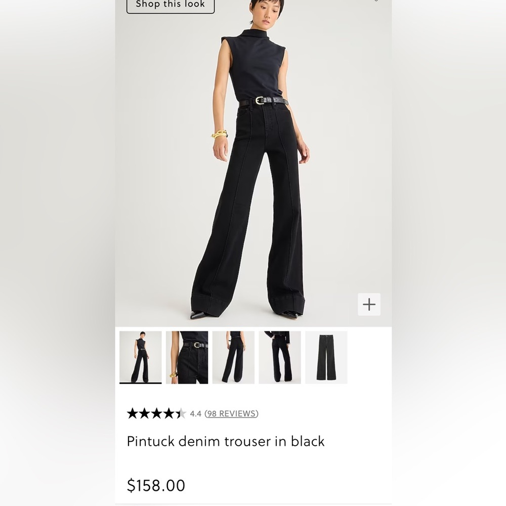 JCREW black jeans.